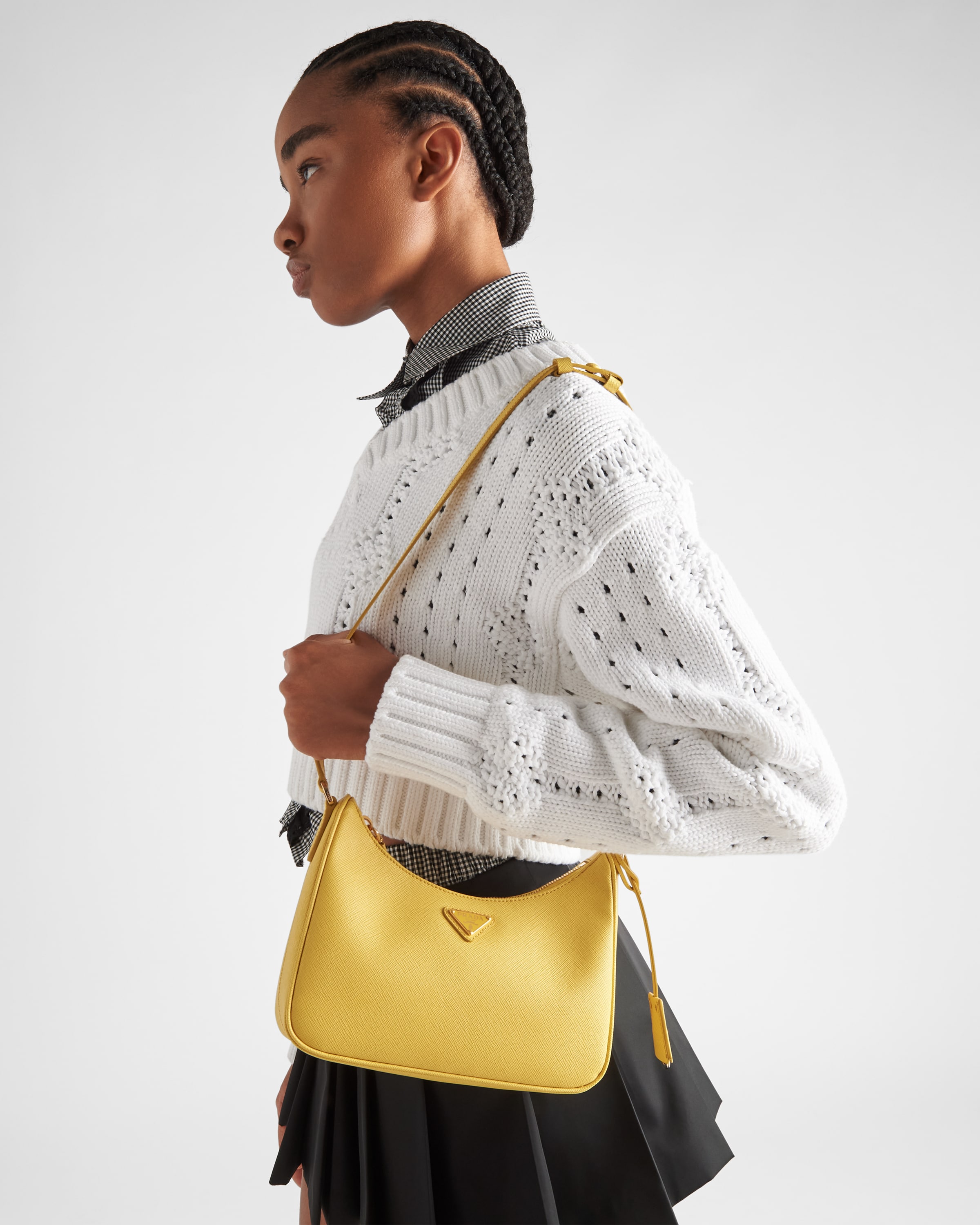 Prada mini bag yellow outlet