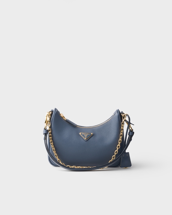 Prada Re-Edition mini Saffiano leather bag - Aviation Blue Prada Re-Edition mini Saffiano leather bag - Aviation Blue