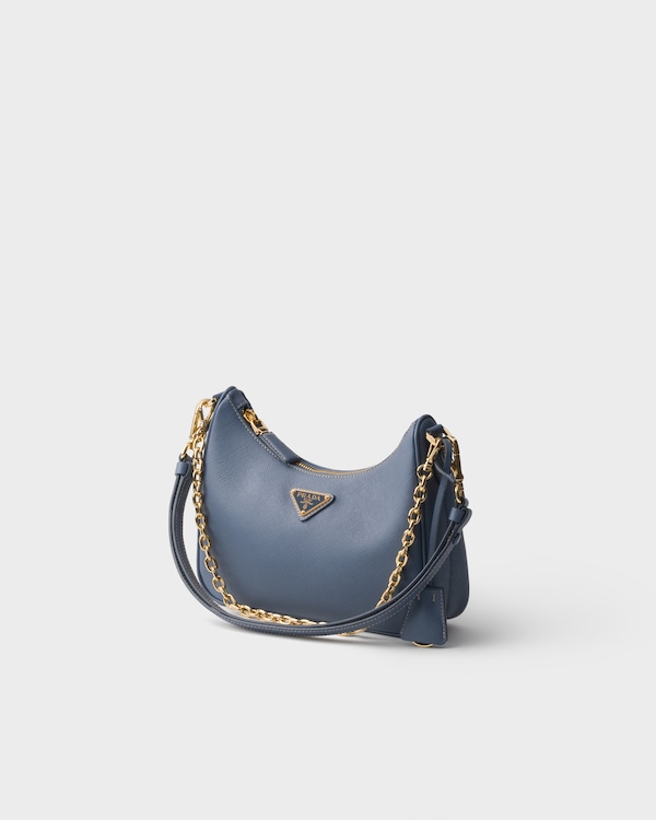 Prada Re-Edition mini Saffiano leather bag - Aviation Blue Prada Re-Edition mini Saffiano leather bag - Aviation Blue