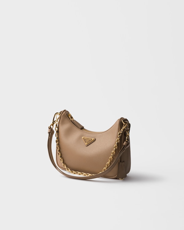 Prada Re-Edition mini Saffiano leather bag - Cameo Beige Prada Re-Edition mini Saffiano leather bag - Cameo Beige