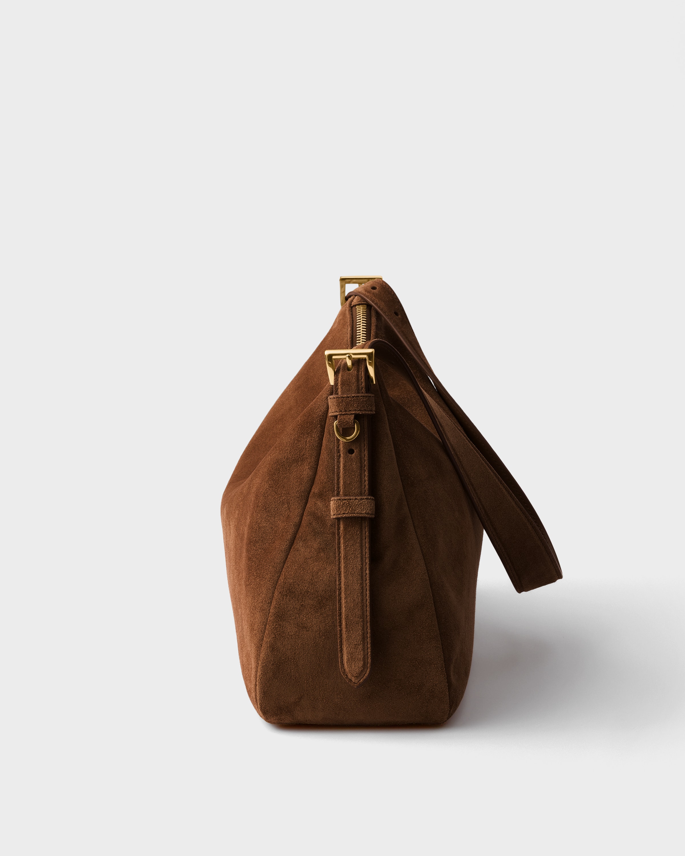 Prada Aimèe large suede shoulder bag