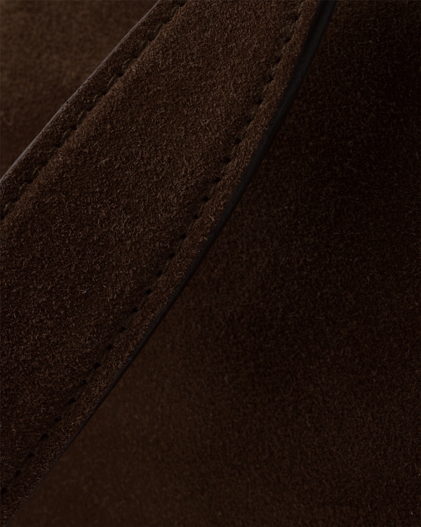 Prada Aimée medium suede shoulder bag - Dark Brown Prada Aimée medium suede shoulder bag - Dark Brown