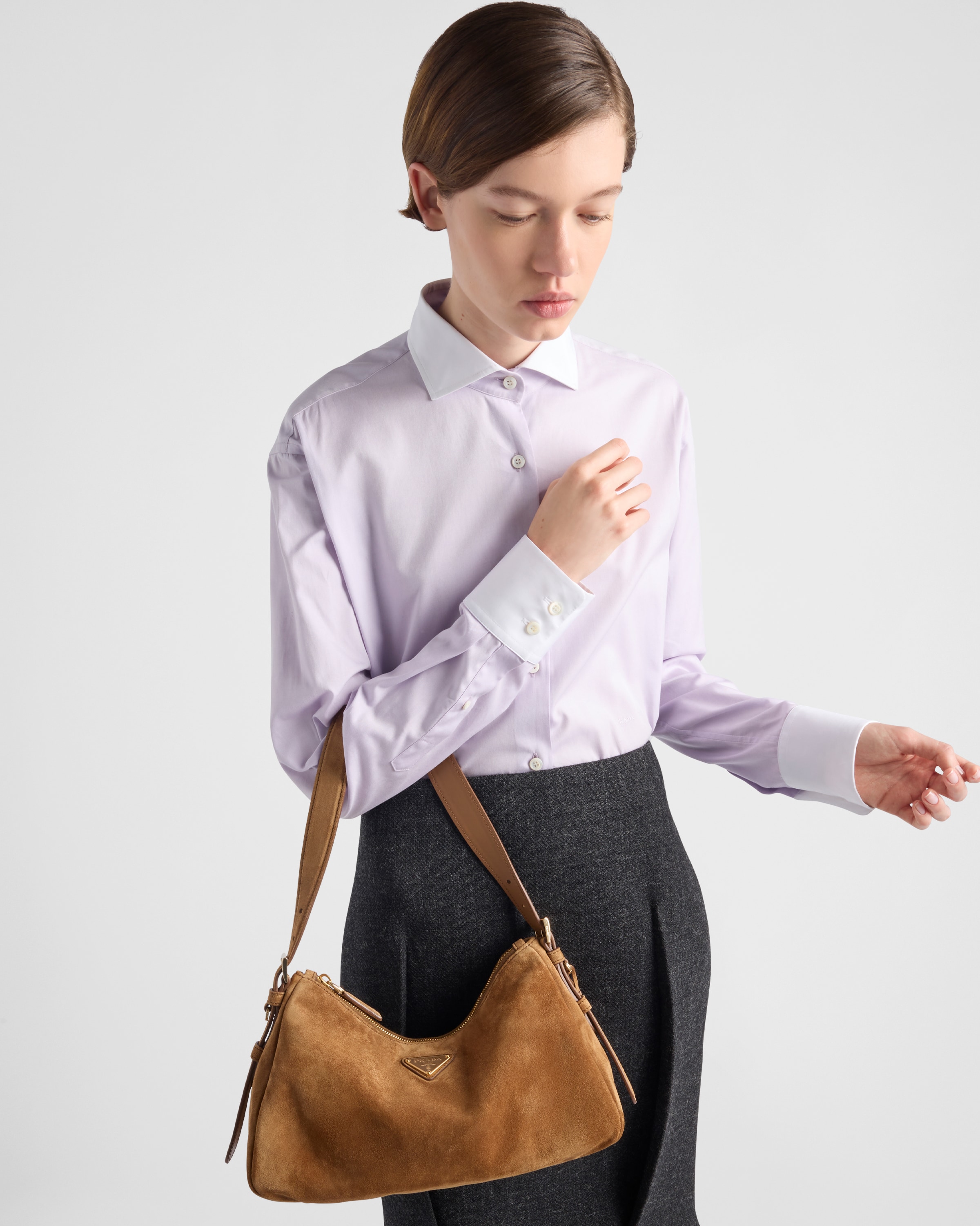 Prada suede bag clearance