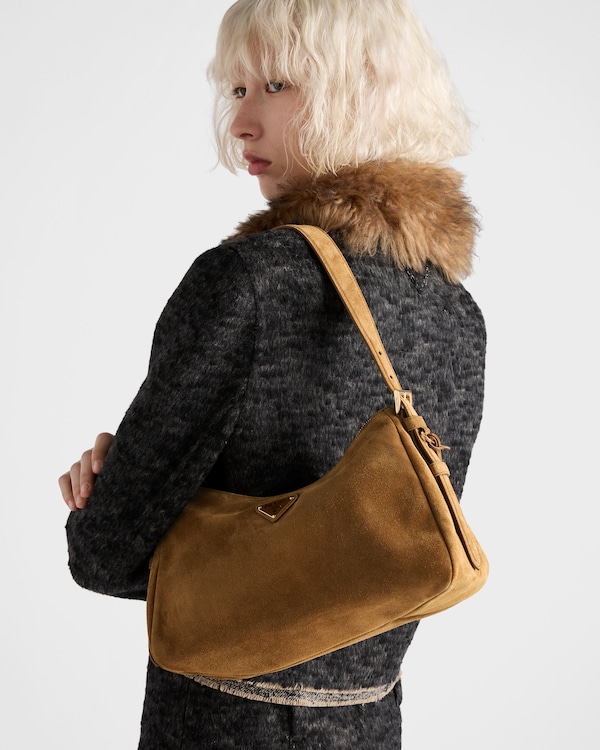 Prada Aimée medium suede shoulder bag Prada Aimée medium suede shoulder bag