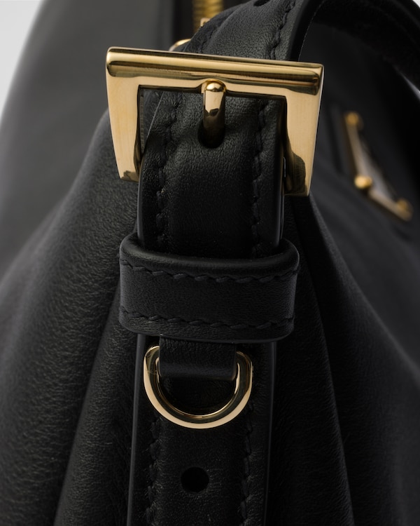 Prada Aimée medium leather shoulder bag - Black Prada Aimée medium leather shoulder bag - Black
