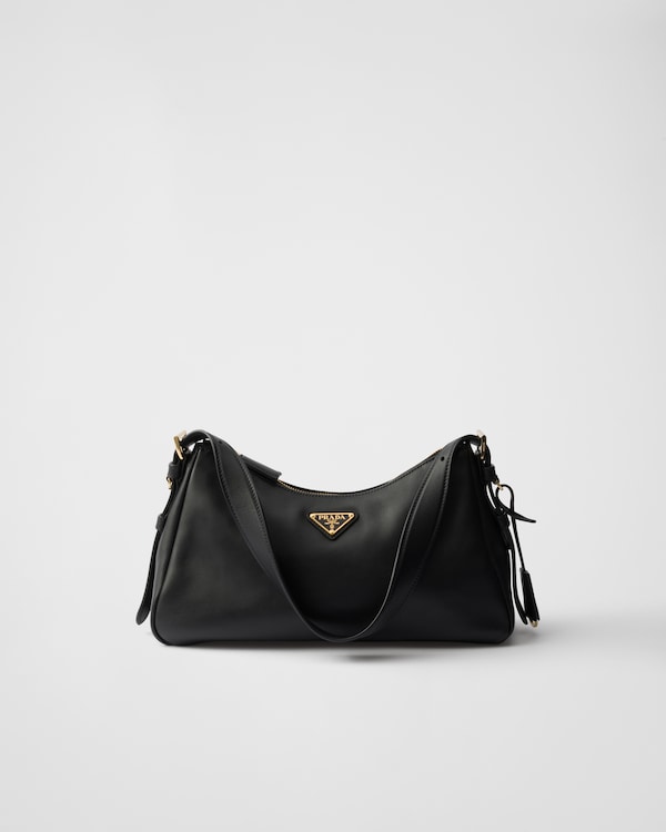 Prada Aimée medium leather shoulder bag - Black Prada Aimée medium leather shoulder bag - Black