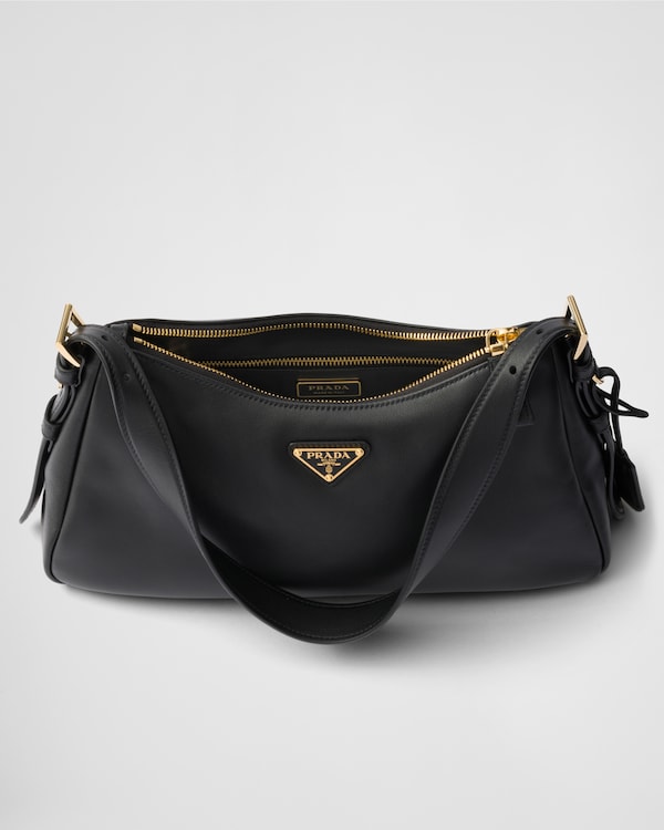 Prada Aimée medium leather shoulder bag - Black Prada Aimée medium leather shoulder bag - Black