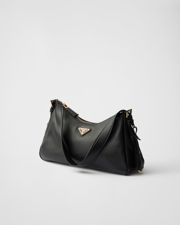 Prada Aimée medium leather shoulder bag - Black Prada Aimée medium leather shoulder bag - Black