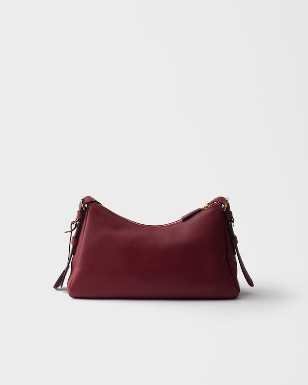 Bolso bandolera mediano Prada Aimée de piel - Carmesí Bolso bandolera mediano Prada Aimée de piel - Carmesí