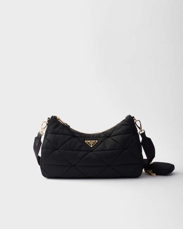 出産祝いなども豊富 パデッド ラージ Re-Nylon ブラック ショルダーバッグ PRADA | ショルダーバッグ