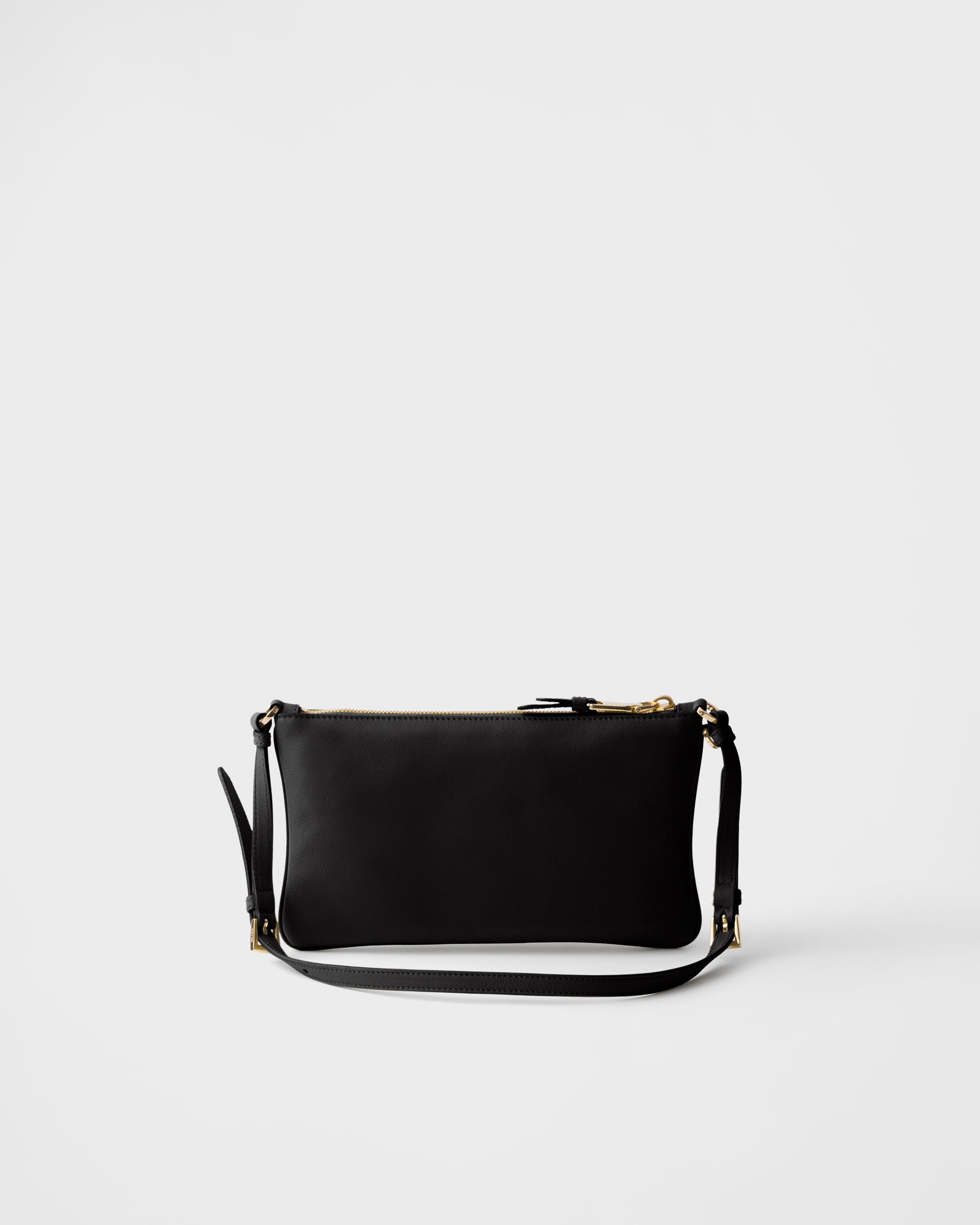 Prada Leather Pouch In Black