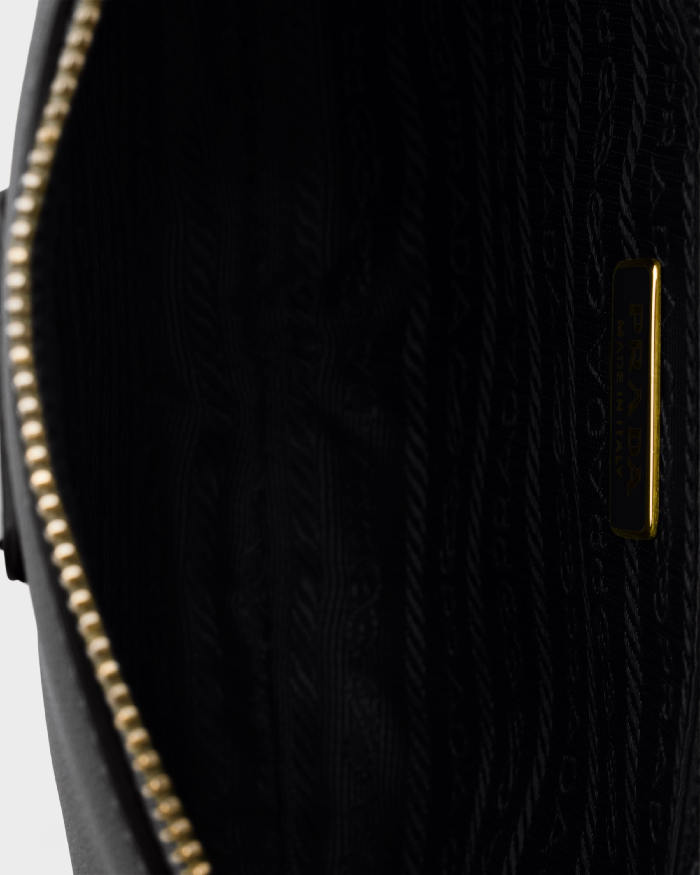Prada Leather Pouch In Black