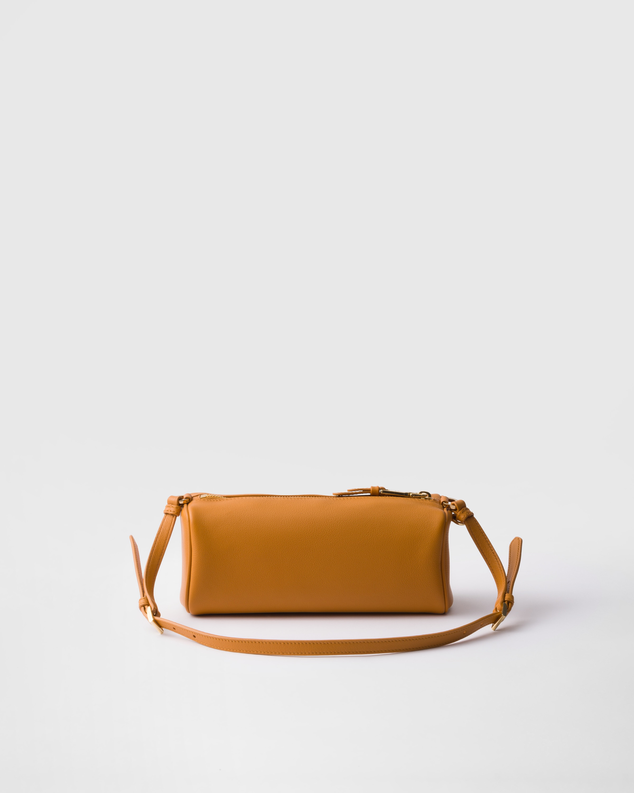 【PRADA】レザー ポーチ★1BC239_2CYS_F0287_V_OVO★イエロー Clay Grey Leather pouch | PRADA