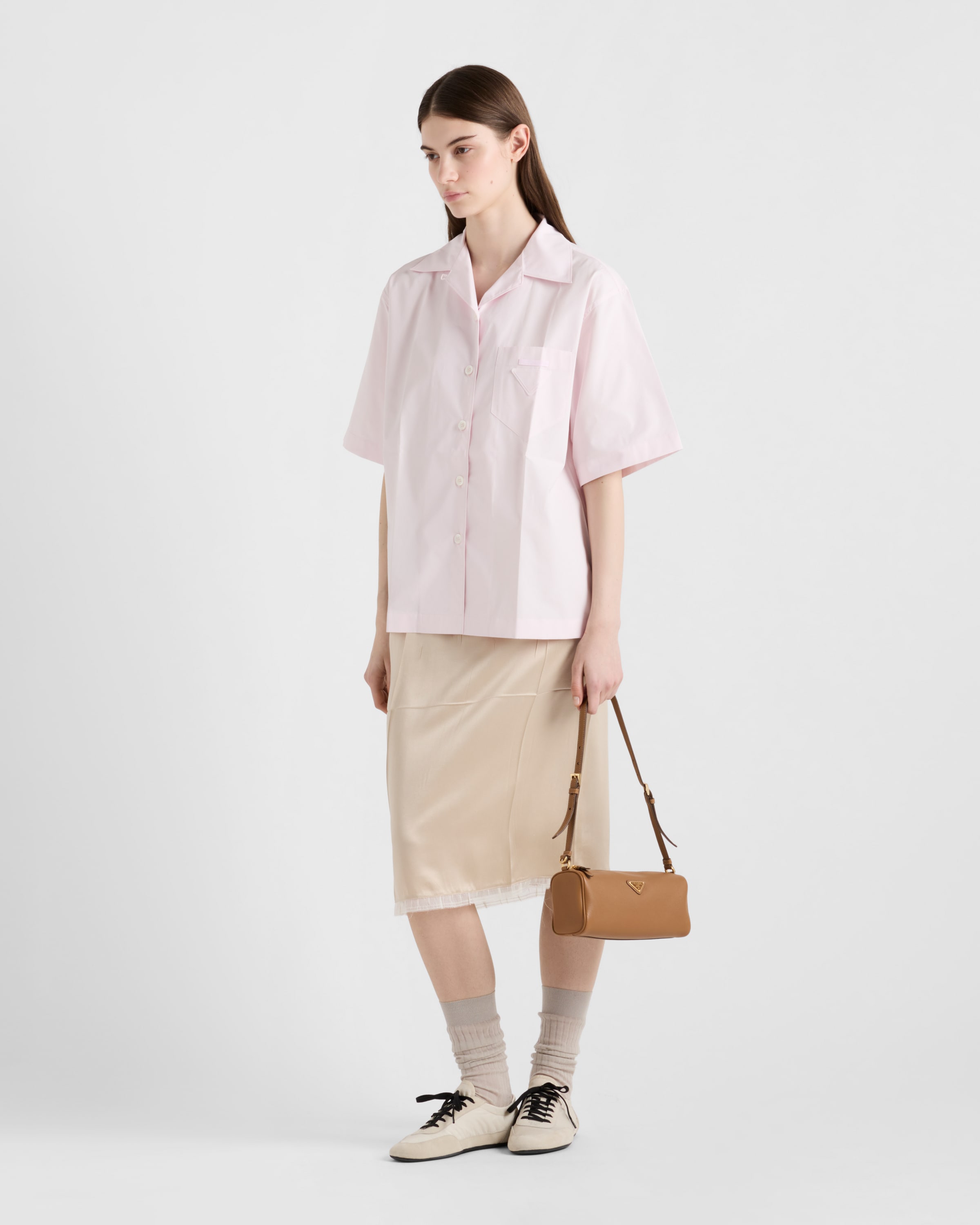 キャメル レザー ポーチ | PRADA