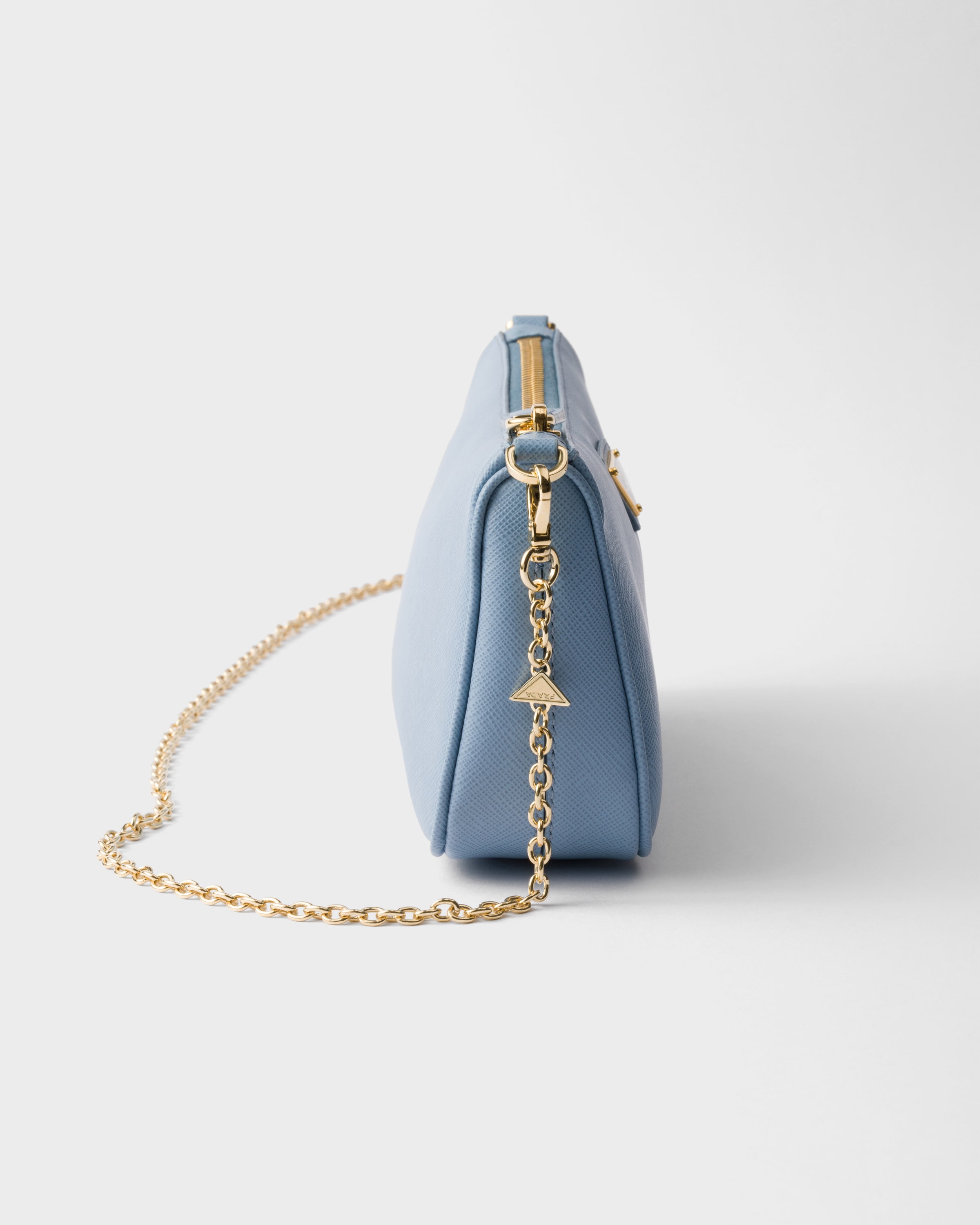 Astral Blue Saffiano leather mini-bag | PRADA