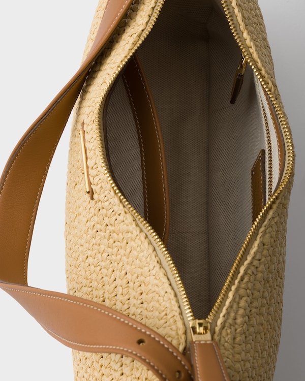 Prada Aimée large crochet and leather bag Prada Aimée large crochet and leather bag