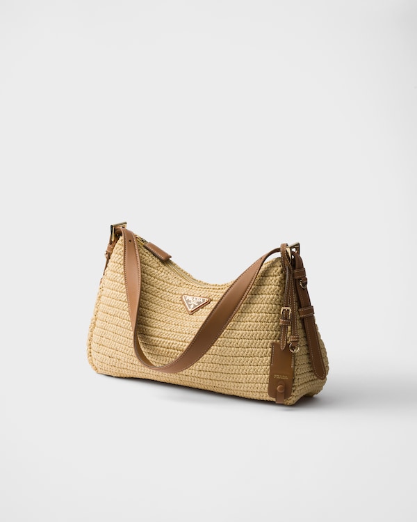 Prada Aimée large crochet and leather bag Prada Aimée large crochet and leather bag