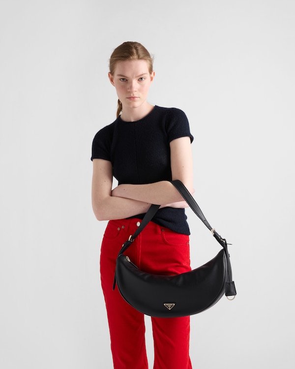 Prada Demi-lune large leather shoulder bag Prada Demi-lune large leather shoulder bag