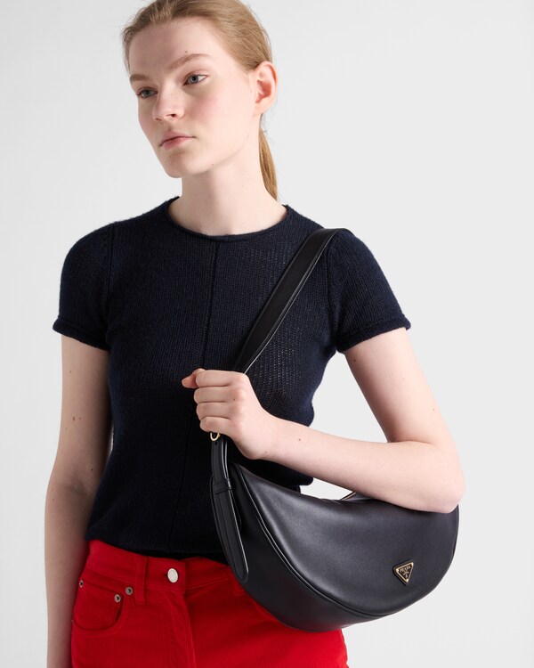 Prada Demi-lune large leather shoulder bag Prada Demi-lune large leather shoulder bag