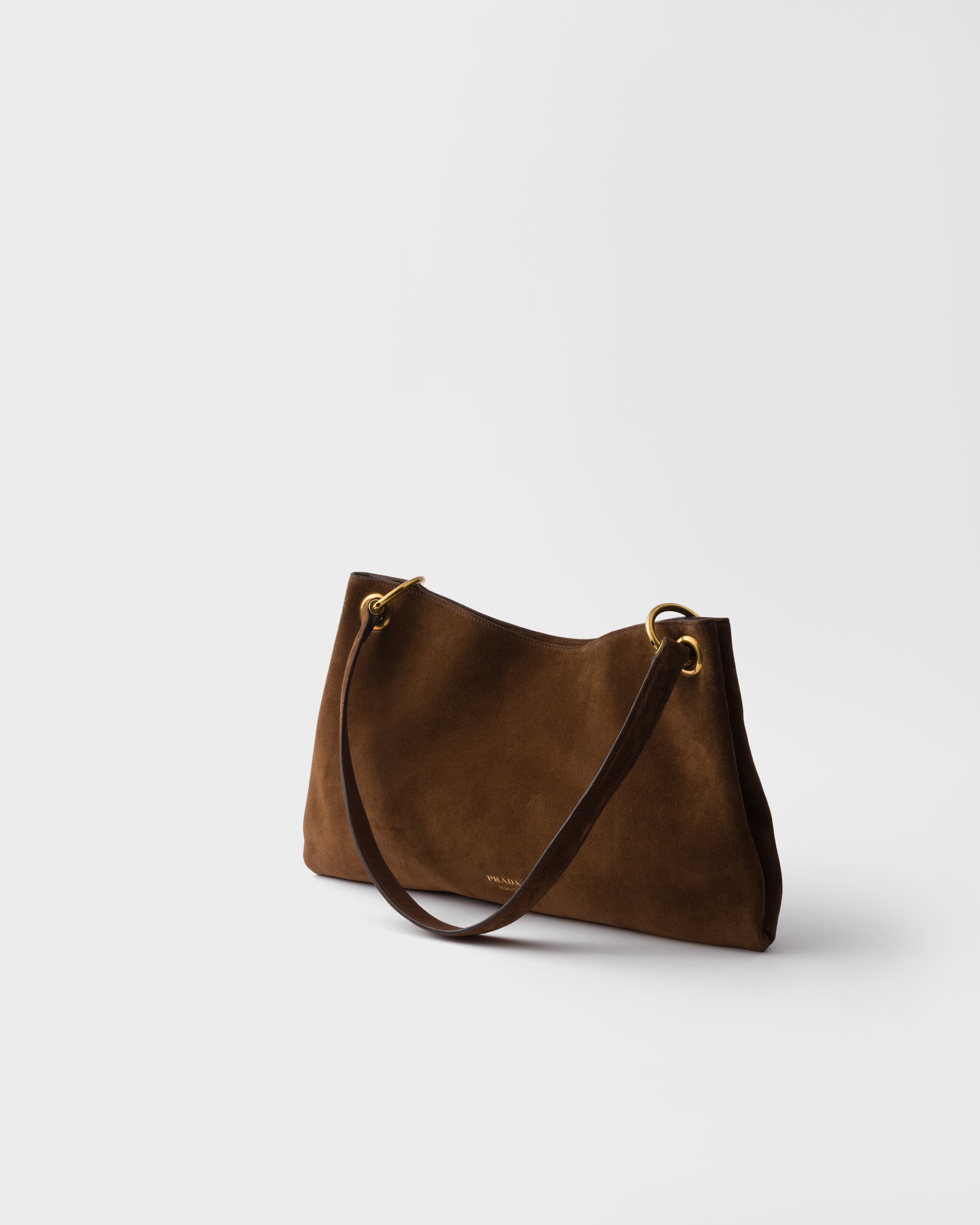 Prada Etude large suede shoulder bag