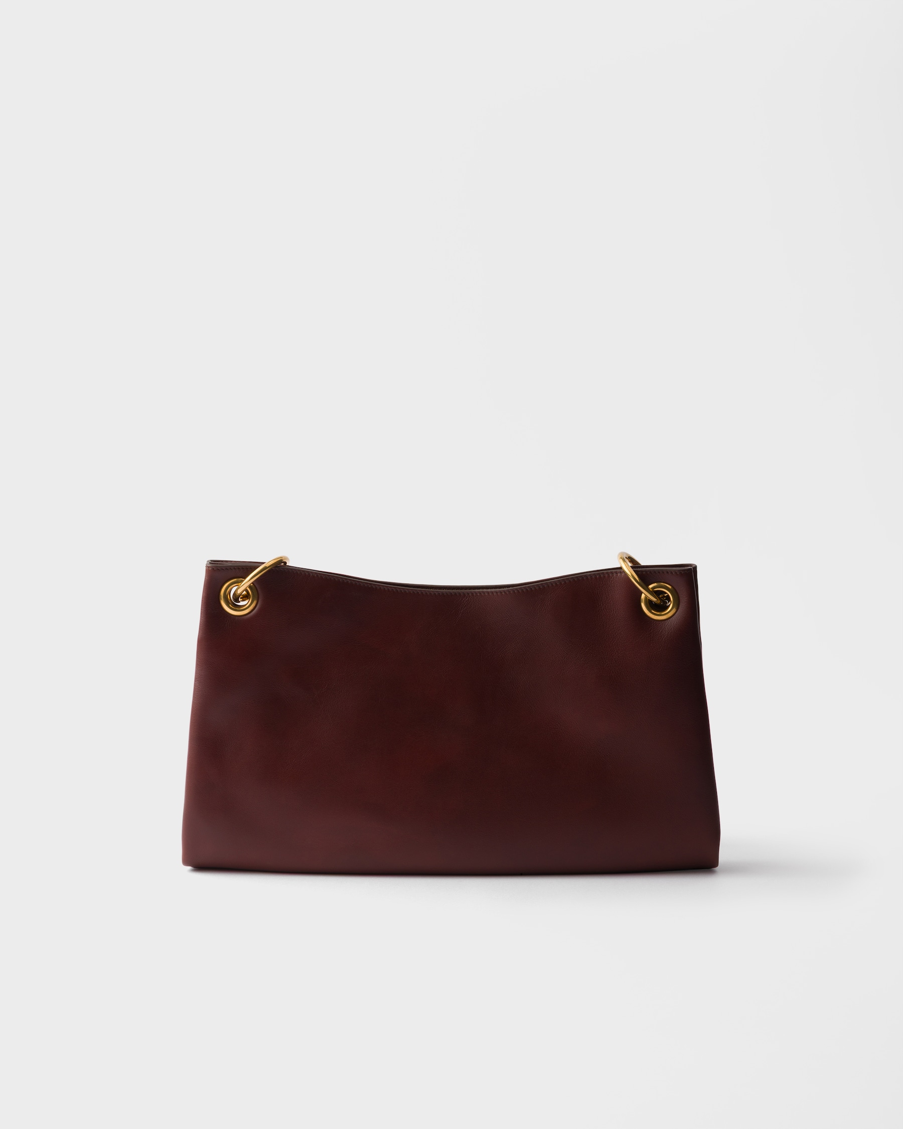 PRADA 25S EXPLORE MEDIUM BACKPACK 29 IN SIENNA CALFSKIN GOLD HARDWRE