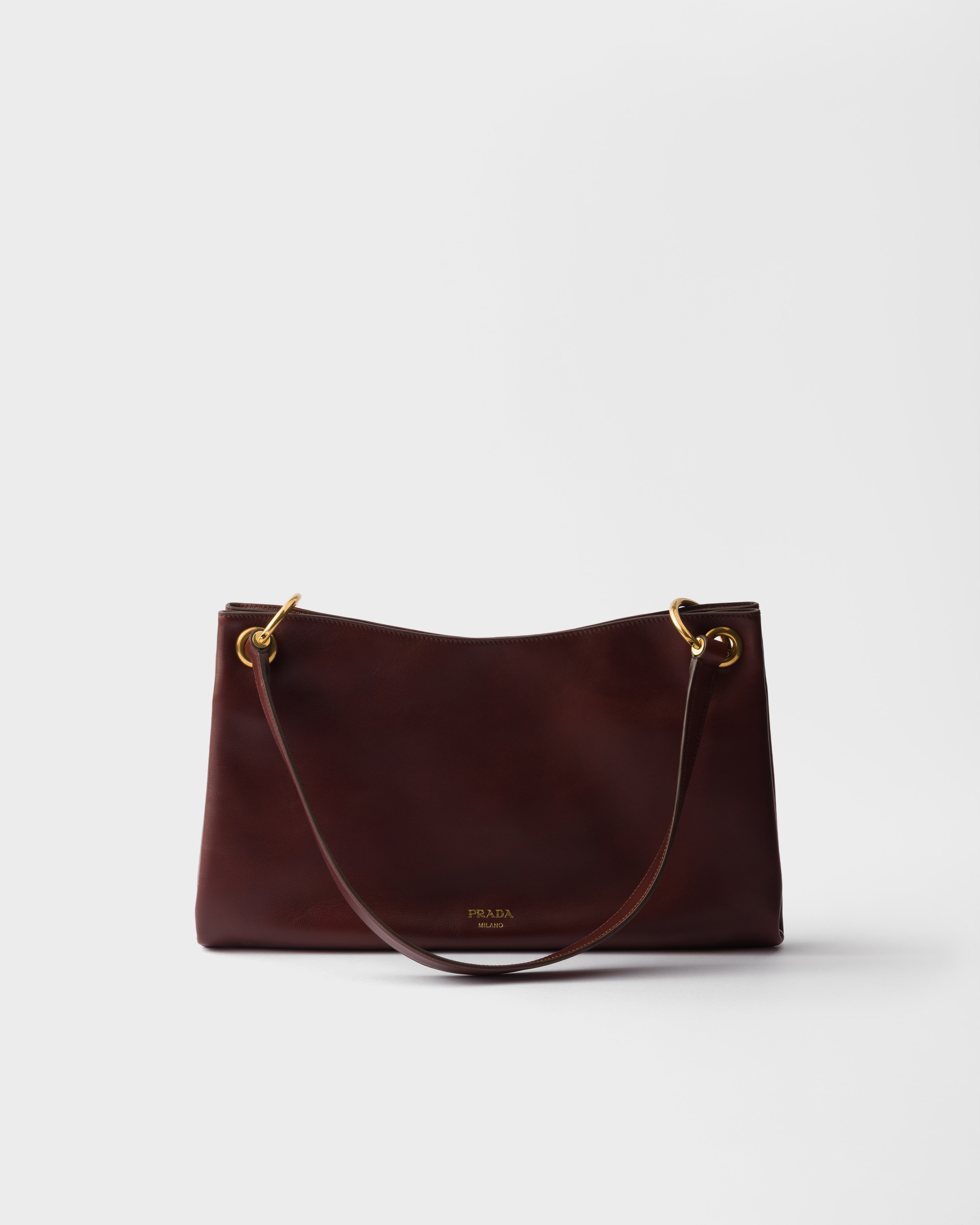 Sienna Prada Etude large leather shoulder bag | PRADA - United States