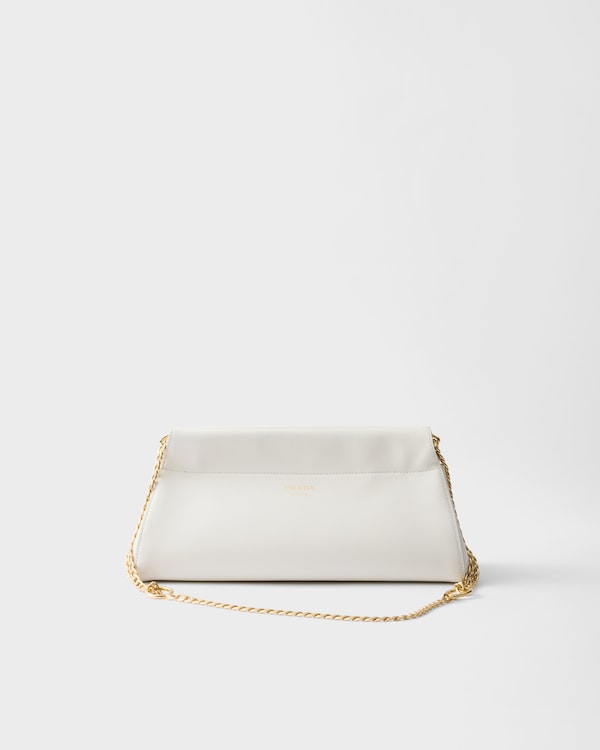 White Leather skirt | PRADA