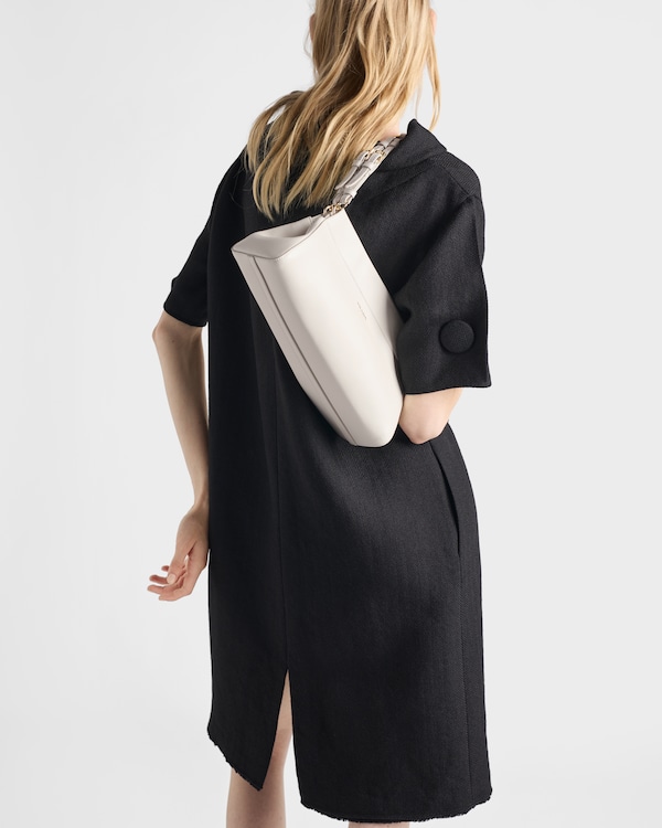 Prada Enchaîné medium leather bag - White Prada Enchaîné medium leather bag - White