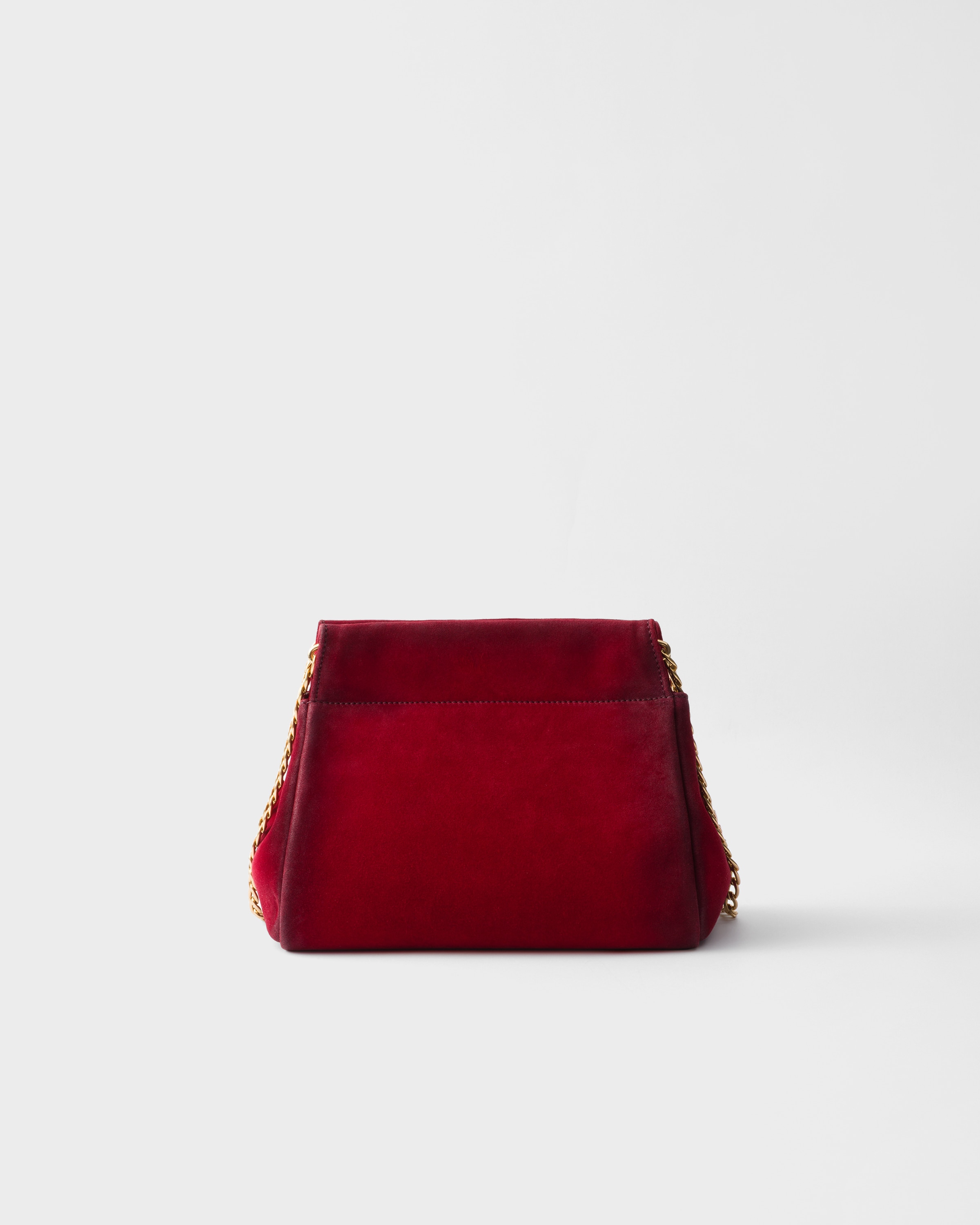 Prada Enchaîné Mini Bag Aus Wildleder In Red