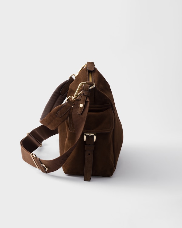 Grand sac Prada Explore en daim Grand sac Prada Explore en daim