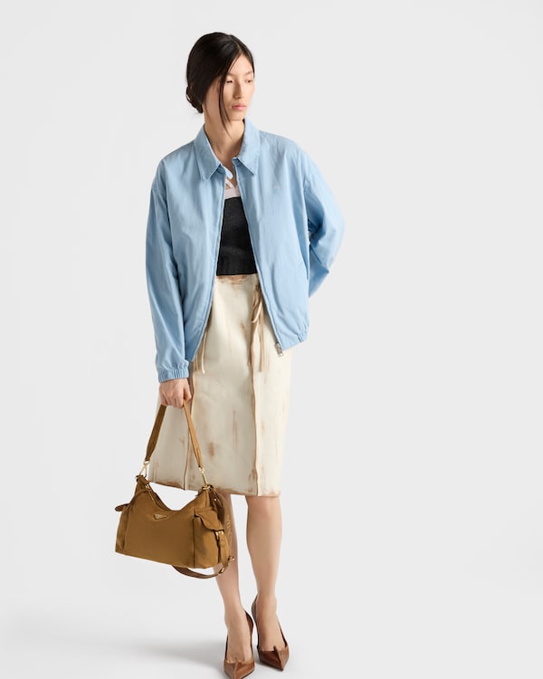 Borsa Prada Explore large in pelle scamosciata Borsa Prada Explore large in pelle scamosciata