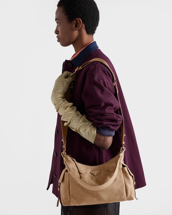 Prada Explore large nappa leather bag - Sand Beige Prada Explore large nappa leather bag - Sand Beige