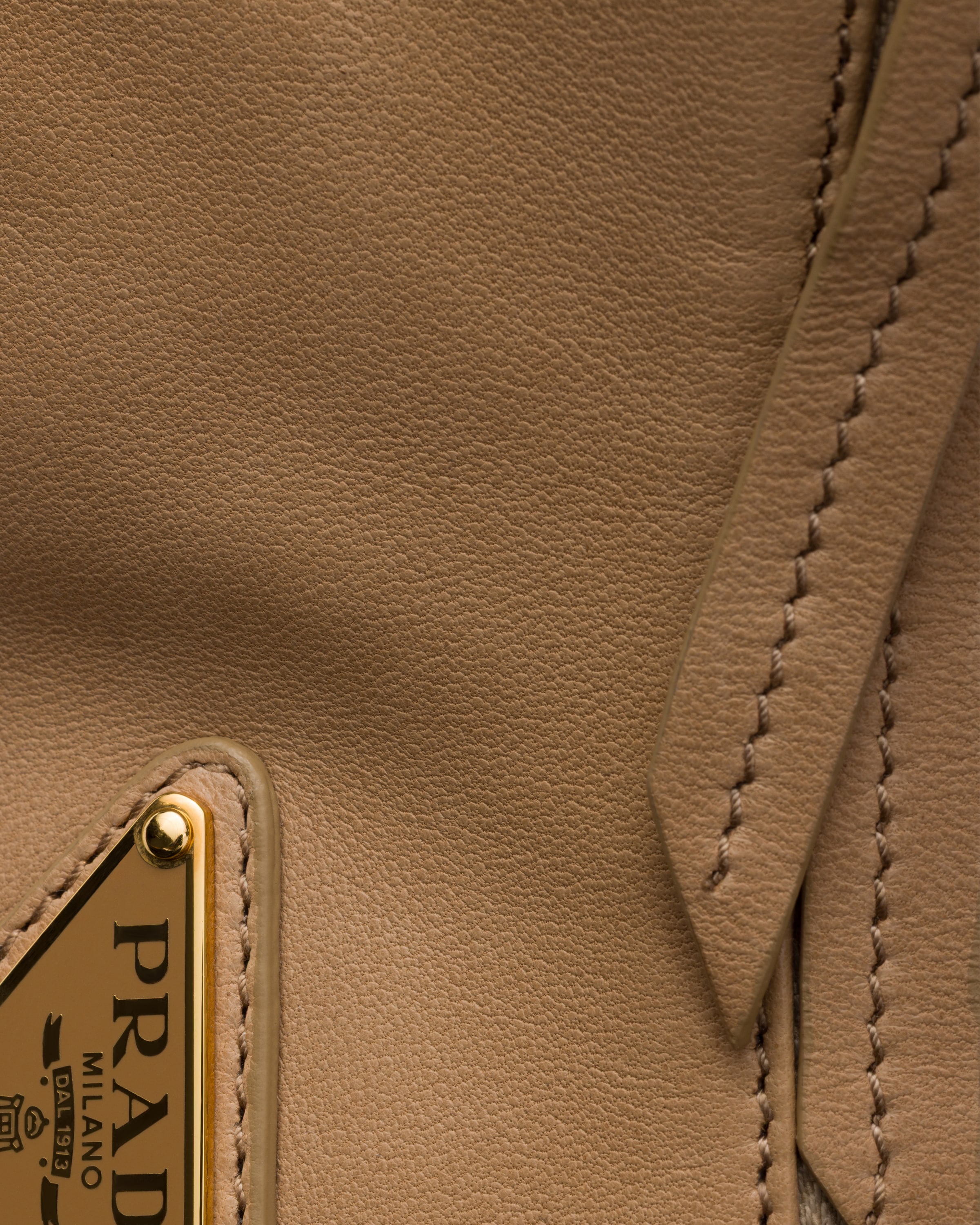 Sand Beige Prada Explore large nappa leather bag | PRADA - United