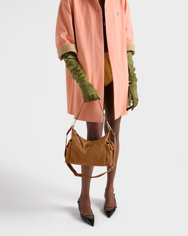 프라다 익스플로어 라지 나파 가죽 핸드백 - 캐러멜 프라다 익스플로어 라지 나파 가죽 핸드백 - 캐러멜