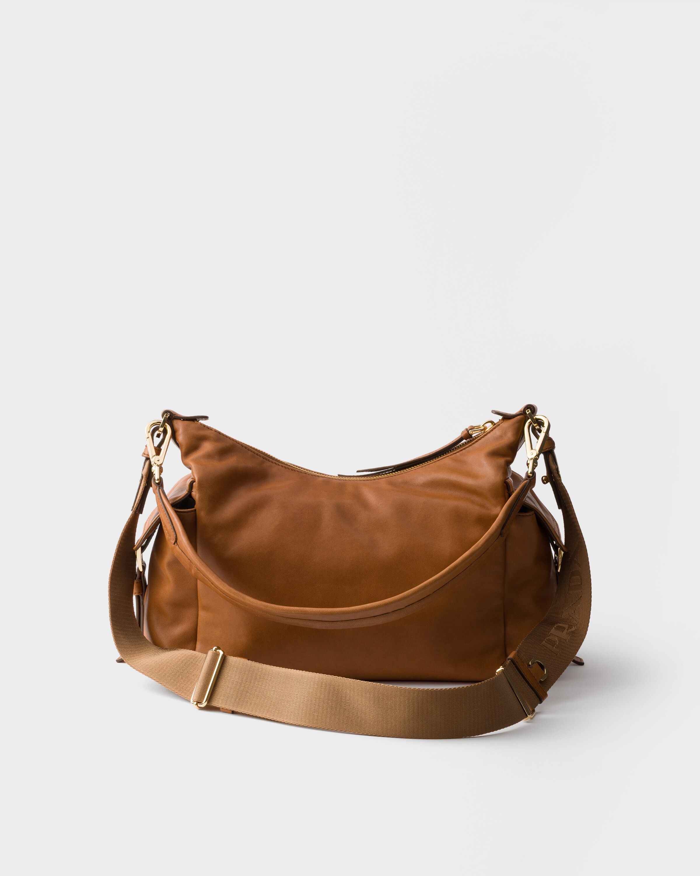 Caramel Prada Explore Large Nappa Leather Bag | PRADA