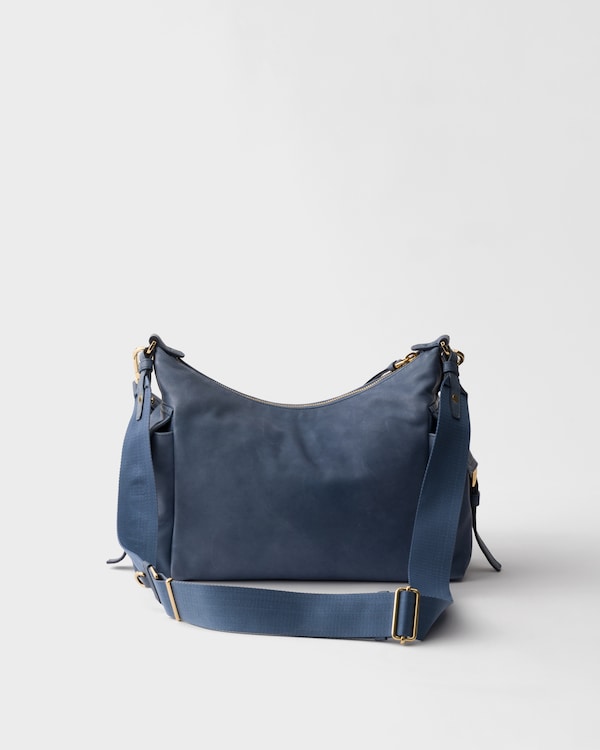 Prada Explore large nappa leather bag - Aviation Blue Prada Explore large nappa leather bag - Aviation Blue
