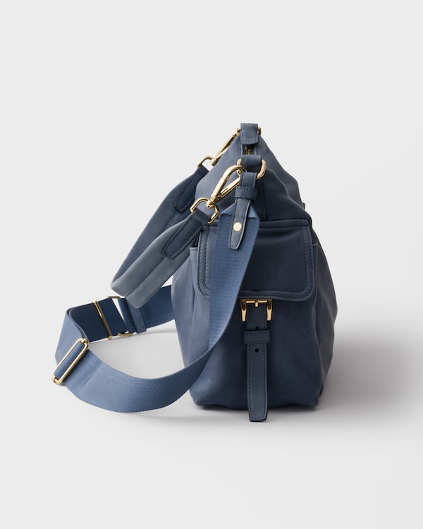 Prada Explore large nappa leather bag - Aviation Blue Prada Explore large nappa leather bag - Aviation Blue