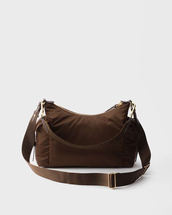 Prada Explore large Re-Nylon and leather bag - Sienna Prada Explore large Re-Nylon and leather bag - Sienna