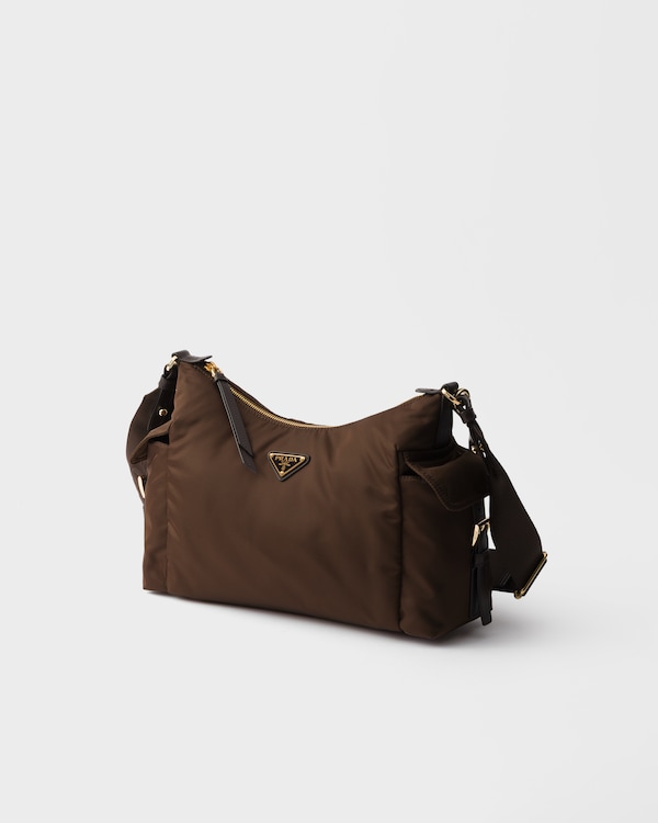 Prada Explore large Re-Nylon and leather bag - Sienna Prada Explore large Re-Nylon and leather bag - Sienna