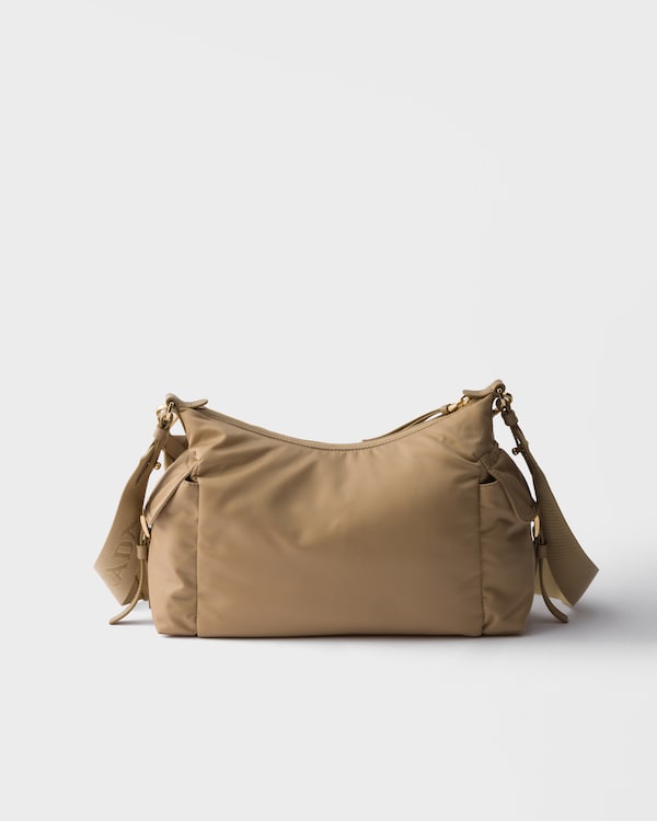 Prada Explore large Re-Nylon and leather bag - Camel Brown Prada Explore large Re-Nylon and leather bag - Camel Brown