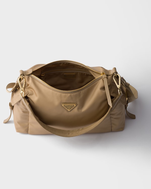 Prada Explore large Re-Nylon and leather bag - Camel Brown Prada Explore large Re-Nylon and leather bag - Camel Brown