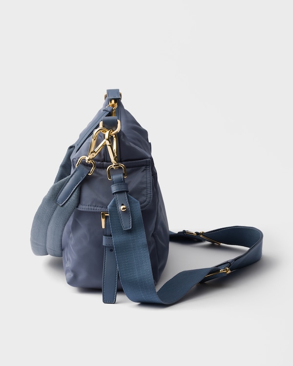 Prada Explore large Re-Nylon and leather bag - Aviation Blue Prada Explore large Re-Nylon and leather bag - Aviation Blue