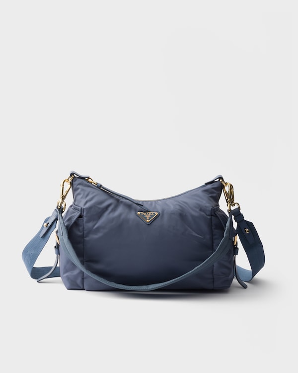 Prada Explore large Re-Nylon and leather bag - Aviation Blue Prada Explore large Re-Nylon and leather bag - Aviation Blue