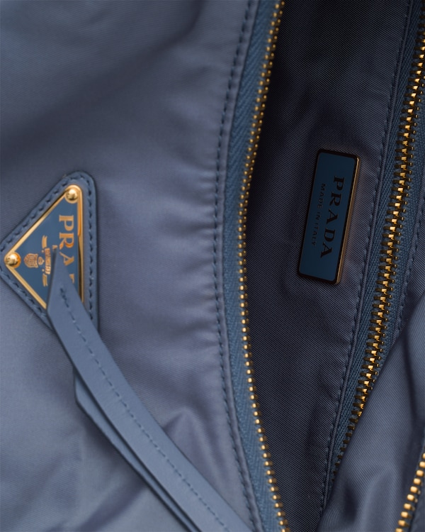 Prada Explore large Re-Nylon and leather bag - Aviation Blue Prada Explore large Re-Nylon and leather bag - Aviation Blue