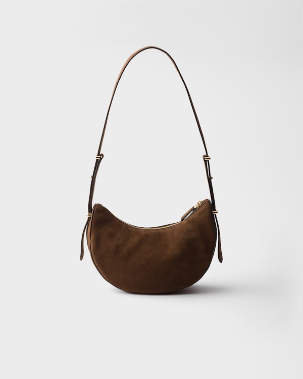 Prada Arqué small nubuck leather bag - Cocoa Brown Prada Arqué small nubuck leather bag - Cocoa Brown