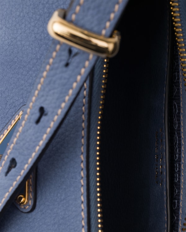 Prada Arqué small nubuck leather bag - Aviation Blue Prada Arqué small nubuck leather bag - Aviation Blue