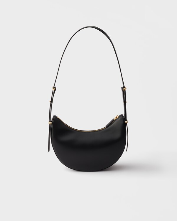 Prada Arqué small leather shoulder bag - Black Prada Arqué small leather shoulder bag - Black