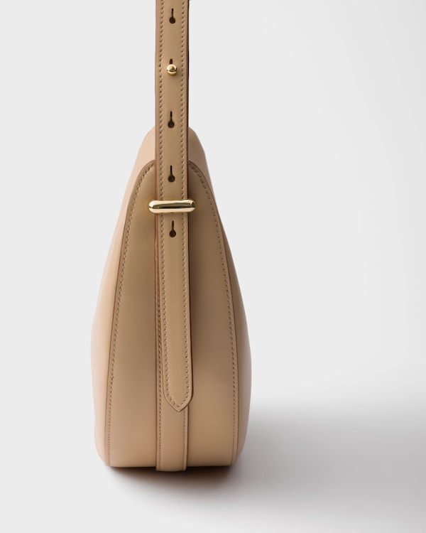 Prada Arqué small leather shoulder bag - Sand Beige Prada Arqué small leather shoulder bag - Sand Beige