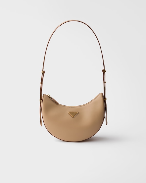 Prada Arqué small leather shoulder bag - Sand Beige Prada Arqué small leather shoulder bag - Sand Beige