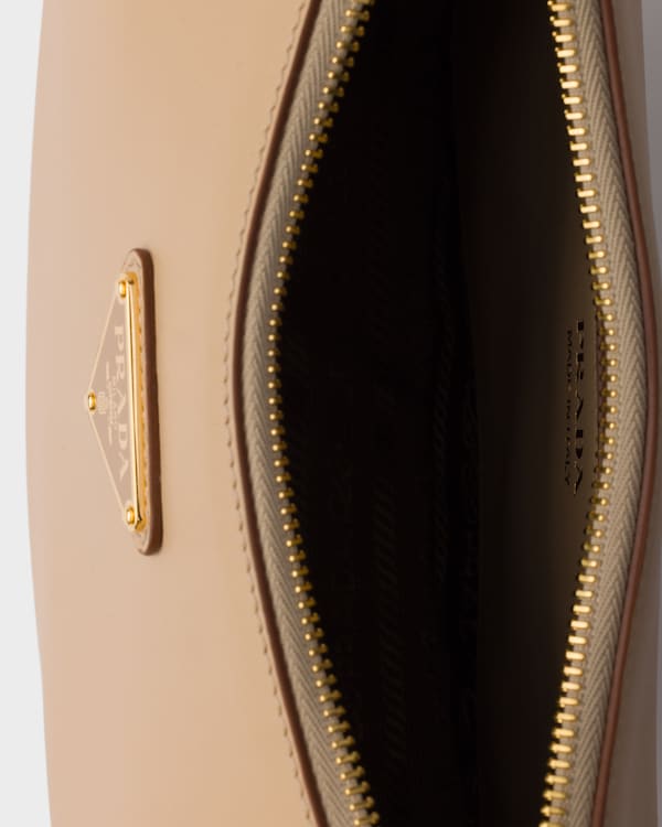 Prada Arqué small leather shoulder bag - Sand Beige Prada Arqué small leather shoulder bag - Sand Beige